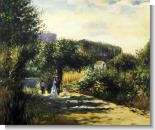 Renoir Paintings: A Road in Louveciennes, 1870