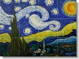 Starry Night Mural Wall Tiles
