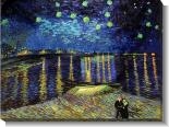 Starry Night Over The Rhone Gallery Wrap