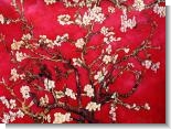 Branches of an Almond Tree in Blossom, Ruby Red