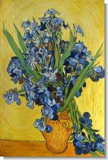 Van Gogh Paintings: Irises in a Vase