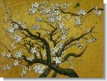 Branches of an Almond Tree in Blossom, Citrine Yellow