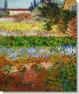Van Gogh Paintings: Flowering Garden with Path