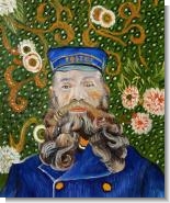 Van Gogh Paintings: Portrait of the Postman - Joseph Roulin