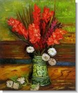 Van Gogh Paintings: Vase with Red Gladioli