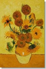 Mother's Day Art: Vase with Fifteen Sunflowers