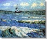 Van Gogh Paintings: Seascape at Saintes Maries