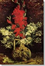 Van Gogh Paintings: Vase with Gladioli and Carnations