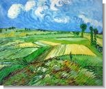 Van Gogh Paintings: Wheat Fields at Auvers Under Clouded Sky