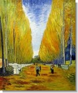 Van Gogh Paintings: The Allee of Alyscamps, 1888